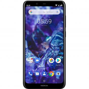 Smartphone Nokia 5.1 Plus, Dual SIM, Pantalla de 5.8, 3GB RAM, 32GB Memoria Interna, Cámara de 13MP, Color Negro