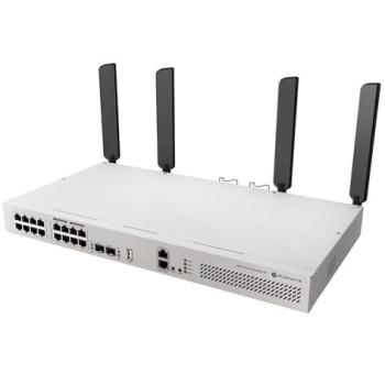 Switch MikroTik CRS418-8P-8G-2S+5axQ2axQ-RM 19 Puertos Gigabit PoE Wi-Fi 6 4x4 MIMO Rackmount 1U L2/L3