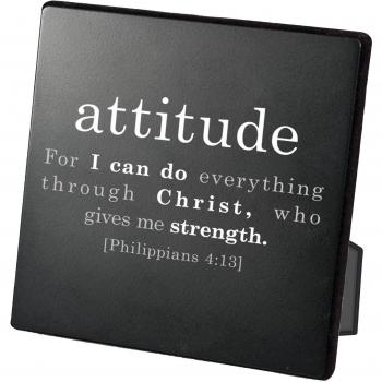 Faro Christian productos Simple FE actitud placa, 3 3/4 x 3 3/4 