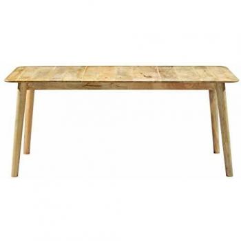 vidaXL Dining Table 180x90x76 cm Solid Mango Wood