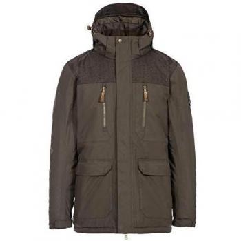 DLX Chaqueta impermeable Rockwell para hombre, Hombre, Chaqueta, MAJKRATR0011_PETXL, marrón, XL