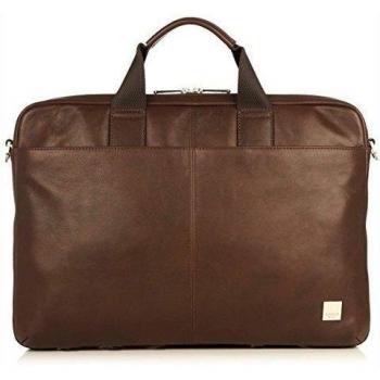 Knomo Durham - Maletín para ordenador portátil de 15, color marrón