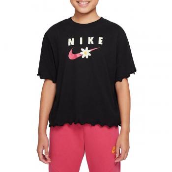 Camiseta NIKE G NSW TEE ENERGY BOXY FRILLY DO1351 010 Negro