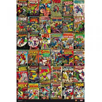 Maxi Póster Marvel Classic Comic Covers 91.5 x 61 cm