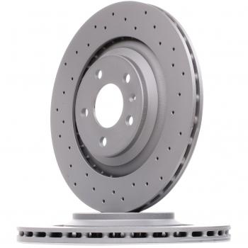 Disco de freno deportivo Zimmermann para Audi A6 C6 y Allroad PR Nr. 1KW, referencia 100.3336.52