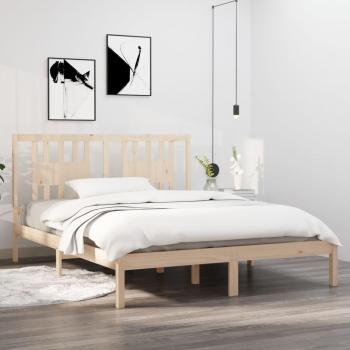 Cama de madera maciza 150x200 cm King Size