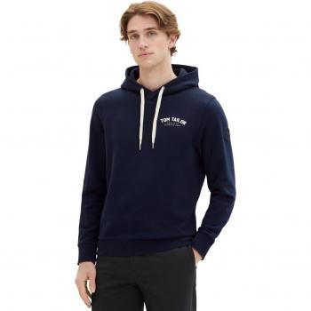 Tom Tailor - Sudadera de hombre con capucha y estampado pequeño