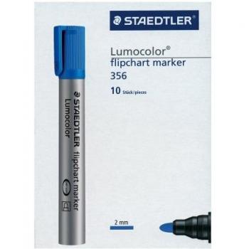 Marcador Lumocolor Punta Redonda Azul 1 pieza Staedtler 356-3