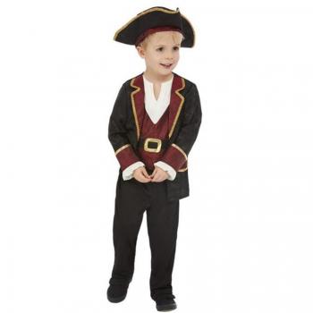 Disfraz de Pirata Espadachín Borgoña de lujo para niño y bebé