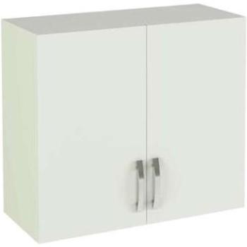 MEKA-BLOCK Módulo Alto de Cocina con Dos Puertas, Madera, Blanco Soft, 70x80x35 cm