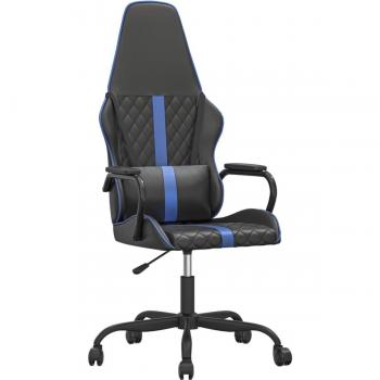 Silla Gaming Cuero Sintético Negro y Azul vidaXL