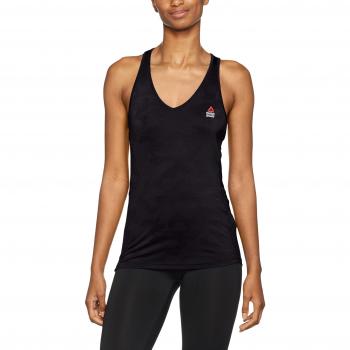 Reebok RCF Tank Camiseta de Tirantes, Mujer, Negro, S