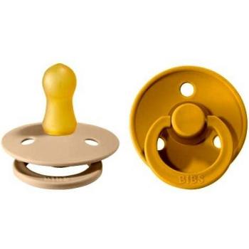 Chupete Bibs Colour Mustard/Vanilla 0-6 meses 2 unidades