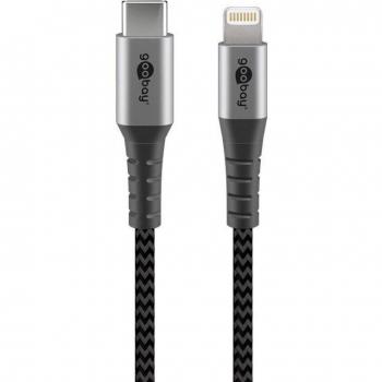 Cable de carga y sincronización Lightning-USB-C™ de metal, 2 m