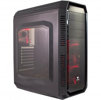 Nfortec Pegasus Red - Caja ATX, Color Rojo