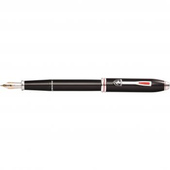 Cross Ferrari Townsend - Pluma estilográfica con grosor fino, color laca brillante negro y rodio