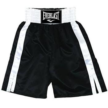 Everlast Pro 24` - Pantalones de boxeo, color Negro / Blanco, talla XL