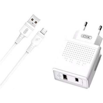 Pack Cargador de Corriente L43 18W + Quick Charge 3.0 + Cable Micro USB XO