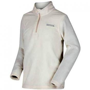 Regatta Hot Shot II-Forro Ligero con Media Cremallera Fleece, Niñas, Polar Bear, 9-10