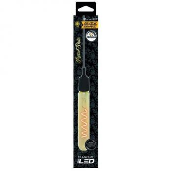 Bombilla LED Filamento Tubular E27 4W 200lm Regulable 2100K 15000H 7hSevenOn Vintage