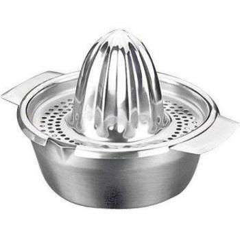 Metaltex 185306 EXPRIMIDOR DE CÍTRICOS Acero INOX, Negro