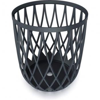 Cesta multifuncional 35L Prosperplast Uniqubo de plástico color antracita