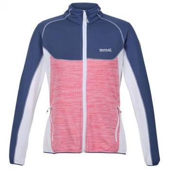 Regatta Women's Hepley Full Zip Breathable Fleece Jacket in Fruit Dove Dusty Denim, Size 8