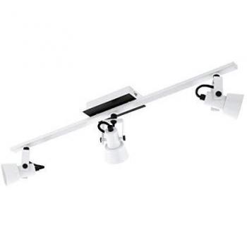 Spot LED Trillo GU10 3x5W Blanco y Negro con 3 Focos Orientables