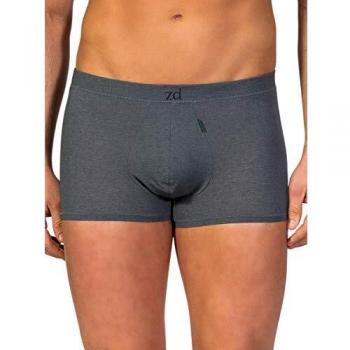 Bóxer de Hombre - Modelo Shorty - ZD de Algodón Egipcio - Color Gris Oscuro - Talla XL