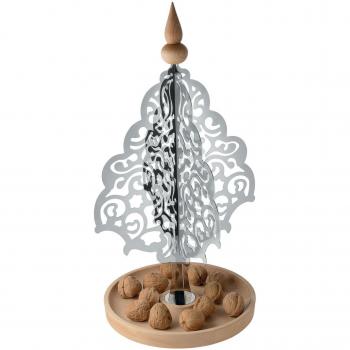 Alessi Dressed for X-mas Adorno de Navidad, Acero Inoxidable, Plateado