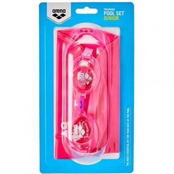 Arena Junior Swimming Set: Cap and Goggles in Pink