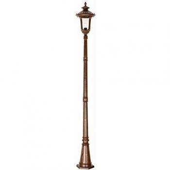 Lámpara de pie Chicago, bronce oxidado, mediano, IP44, E27