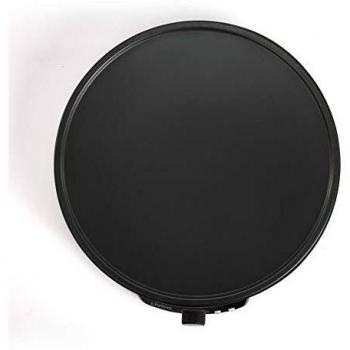 LIVOO Feel good moments - Despensa eléctrica para panqueques, para panqueques grandes de 30 cm. Máquina antiadherente para panqueques, 1000W. DOP196 Negro