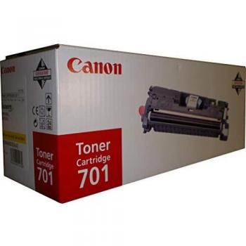 Canon cartucho 701 de tóner original amarillo para impresoras láser i-SENSYS LBP5200, MF8180C
