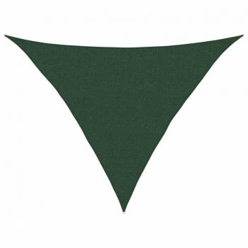 Toldo de vela HDPE 160 g/m² Verde Oscuro 2,5x2,5x3,5 m
