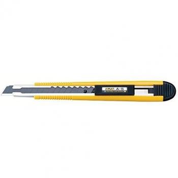 Cutter Olfa 9 mm con hoja negra, longitud de 150 mm y cuchilla segmentada