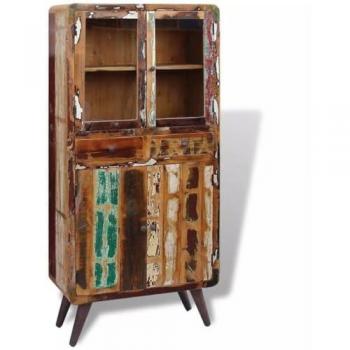 Aparador consola mueble de almacenamiento armario de madera maciza recuperada 190 cm