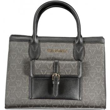 Valentino by Mario Valentino Black Polyethylene Handbag with Multiple Compartments, Female, Size: ONE SIZE