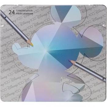 Caja Metálica de 24 Lápices de Colores Opal Collection Disney 100 Coolpack