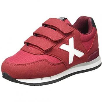 Zapatillas Munich Dash Kid VCO 106, Zapatillas para niños, color rojo burdeos con detalles en blanco y negro, talla 29 EU