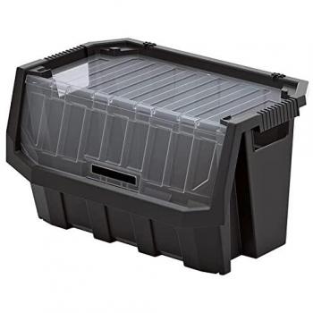 Contenedor de Almacenamiento Kistenberg Truck Max Plus Multifuncional con Cuerpo de Polímero Duradero y Cubierta Protectora, Dimensiones 38x58x34.2 cm, Color Negro