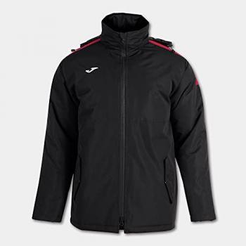 Anorak Joma Trivor Hombre Unisex, Negro-Rojo, características: impermeable, transpirable, ligero, con capucha ajustable y bolsillos laterales