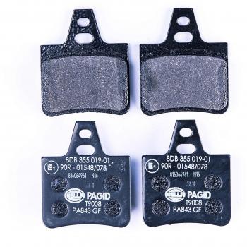 Juego de pastillas de freno traseras HELLA 8DB 355 019-011 para Citroen Xantia Xm - no preparadas para indicador de desgaste, cuatro pastillas por set