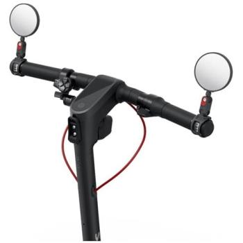 Espejo Retrovisor Universal para Patinete Eléctrico Segway, Visión Ampliada, Ajustable, Fácil Instalación, 2-Pack, Negro