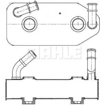 Radiador de aceite MAHLE ORIGINAL CLC 178 000S para transmisión automática, compatible con vehículos específicos, diseñado para un enfriamiento eficiente del aceite, fabricado con materiales de alta calidad para garantizar durabilidad y rendimiento ?