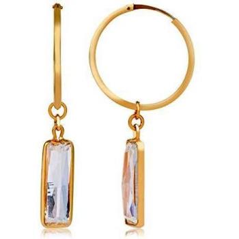 Córdoba Jewels | Pendientes en plata de ley 925 con zirconitas con diseño Aros Zirconium Gold