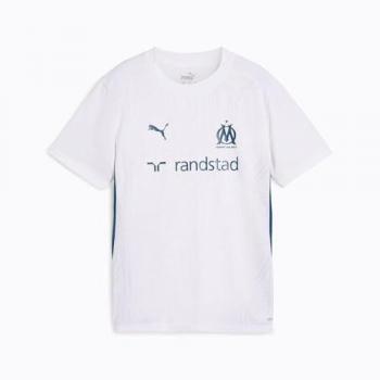 Camiseta de Entrenamiento Puma Olympique de Marsella 2024-2025 para Niños - Blanca - Manga Corta - Unisex