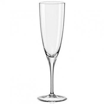 Bohemia Crystal Kate Juego de 6 Copas Altas de Champán 19 22 cl, Cristal, 22 X 15 X 24 cm