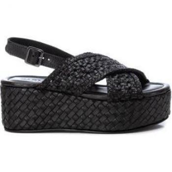 Sandalias de cuña de mujer de piel Carmela 16163806 negro