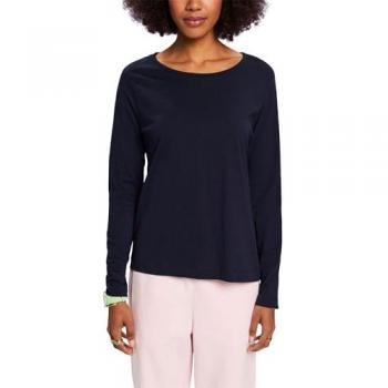 Esprit Women's Long-Sleeved T-Shirt in Navy, XS
